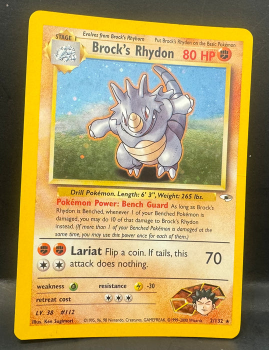 Brock's Rhydon - Gym Heroes (G1) - Moderately Played