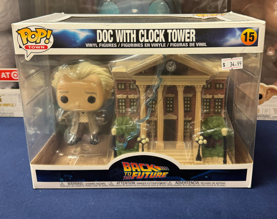 Back To The Future: Doc With Clock Tower #15 - With Box - Funko Pop