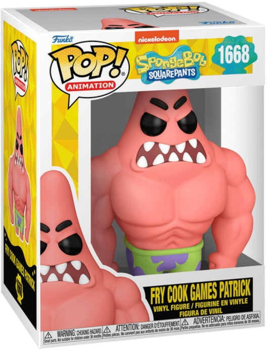 SpongeBob SquarePants: Fry Cook Games Patrick #1668 - With Box - Funko Pop