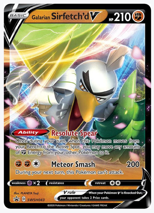 Galarian Sirfetch'd V - SWSH043 - SWSH: Sword & Shield Promo Cards (SWSD)