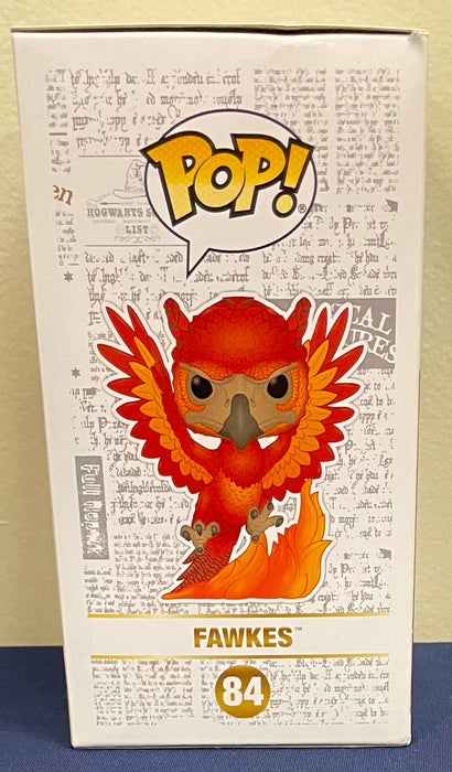 Harry Potter: Fawkes #84 (Flocked) (2019 Summer Convention Exclusive) - With Box - Funko Pop