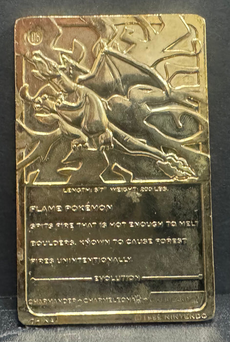 1999 Charizard Gold Bar - Burger King Promo