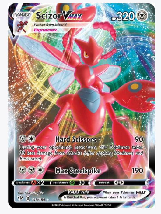 Scizor VMAX - SWSH03: Darkness Ablaze (SWSH03)