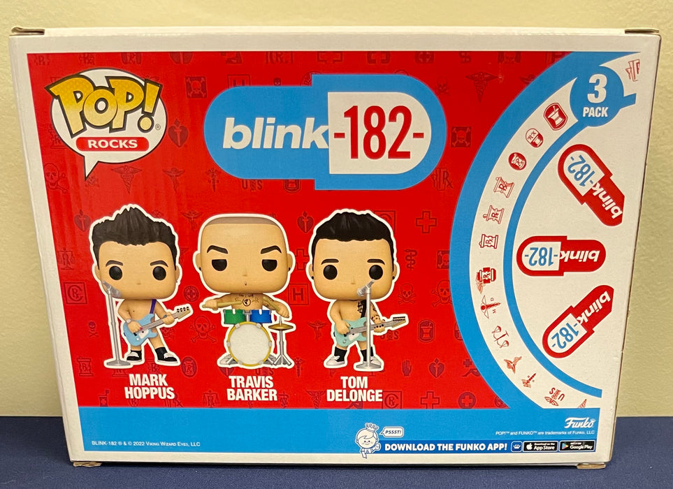 Blink 182: Mark Hoppus / Travis Barker / Tom Delonge - In Box - Funko Pop