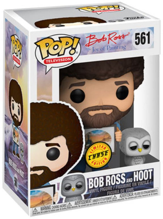 Bob Ross: Bob Ross And Hoot #561 (Chase) - With Box - Funko Pop