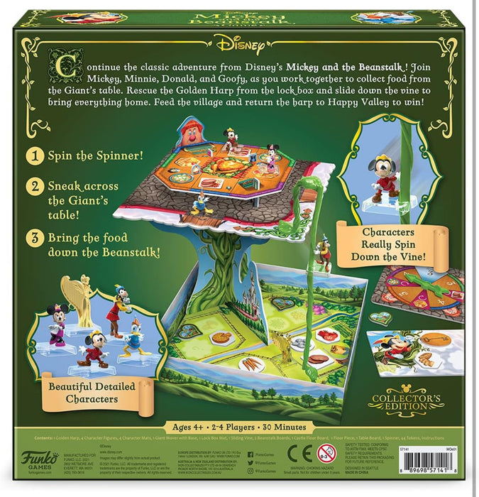 Funko Disney Mickey and The Beanstalk Collector's Edition - New - Board Games