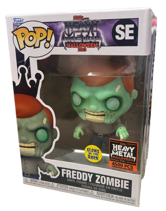 Heavy Metal Halloween 2023: Freddy Zombie (Glows In The Dark) (Heavy Metal Halloween 2023 4500 PCS) - In Box - Funko Pop