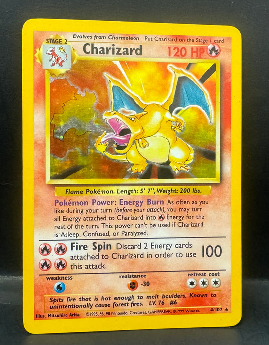 Charizard 4/102 - Base Set (BS) - Lightly Played