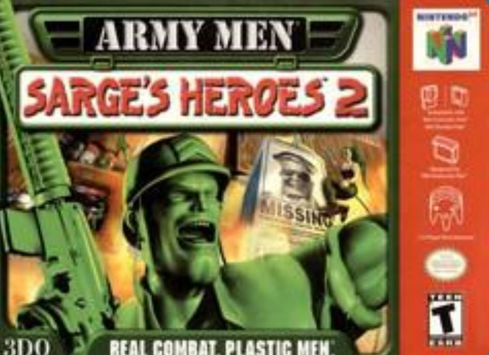 Army Men Sarge’s Heroes 2 - Cart Only - Nintendo 64