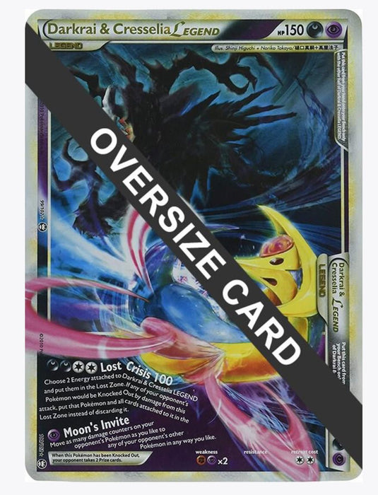 Darkrai & Cresselia Legend - 99/102 & 100/102 (Single Oversized Promo) - Jumbo Cards (PR) - Near Mint