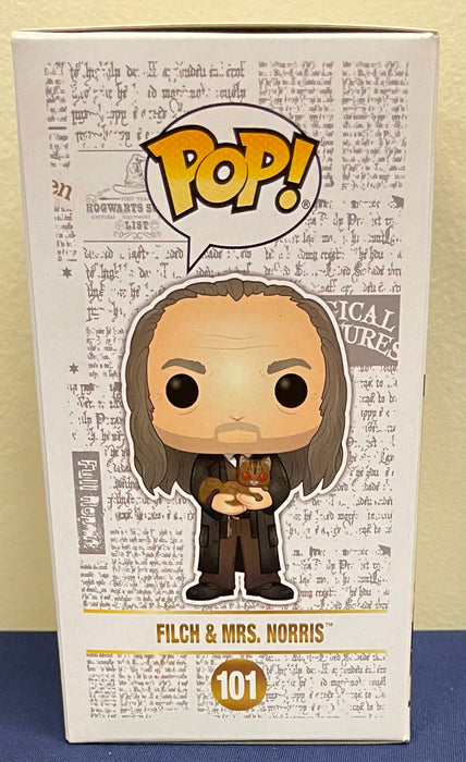 Harry Potter: Filch & Mrs. Norris #101 (2019 Fall Convention Limited Edition) - In Box - Funko Pop