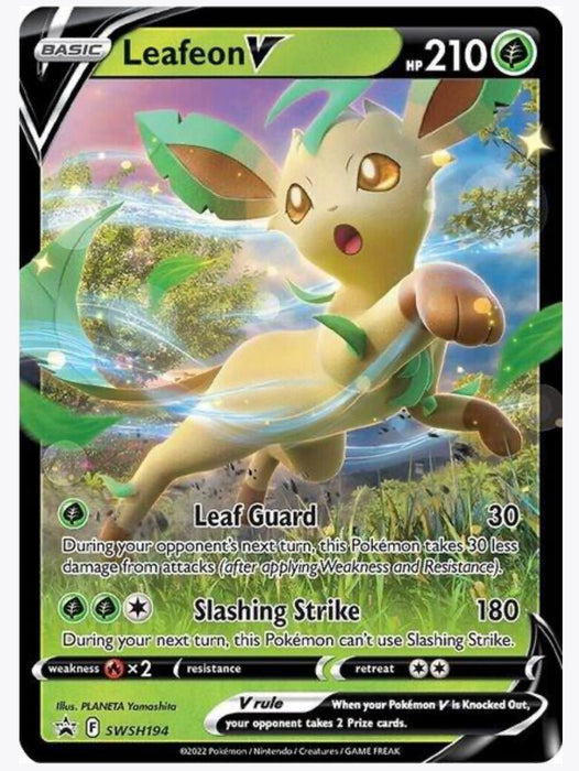 Leafeon V - SWSH194 - SWSH: Sword & Shield Promo Cards (SWSD)