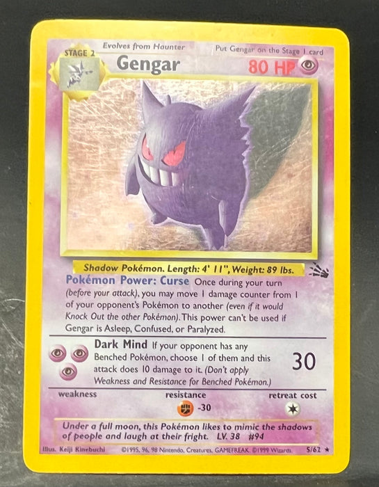 Gengar (5) - Fossil (FO) - Lightly Played