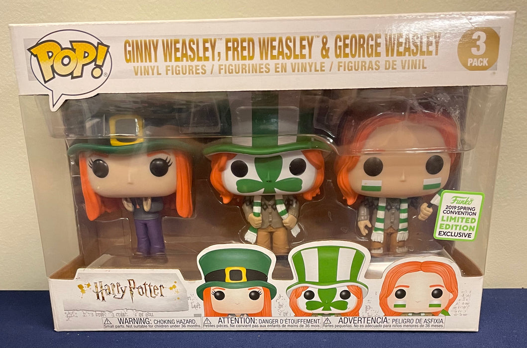 Harry Potter: Ginny Weasley, Fred Weasley & George Weasley (2019 Spring Convention Exclusive) - With Box - Funko Pop