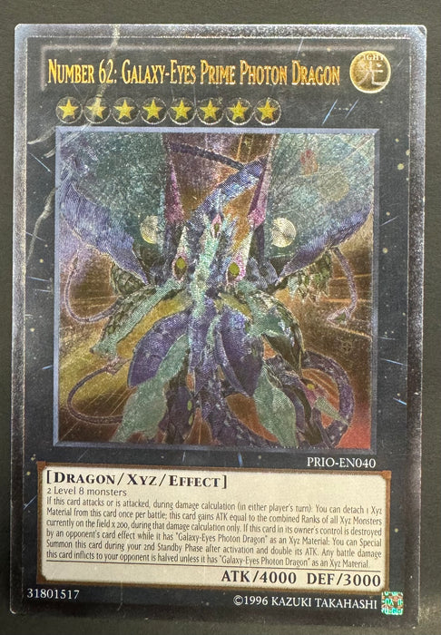 Number 62: Galaxy-Eyes Prime Photon Dragon (UTR) - Primal Origin (PRIO) - Lightly Played