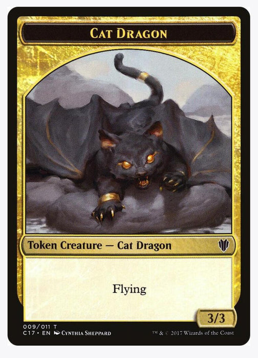 Cat Dragon // Dragon (007) Double-Sided Token - Commander 2017 (C17)