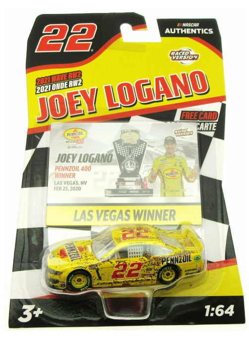 Joey Logano Pennzoil Car NASCAR Authentics Die Cast 1:64 Scale - Toys And Collectibles