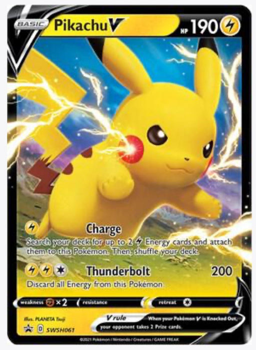 Pikachu V - SWSH061 - SWSH: Sword & Shield Promo Cards (SWSD)