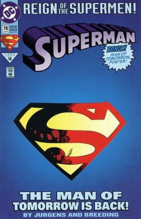 Superman #78 Die-Cut Cover (1993)