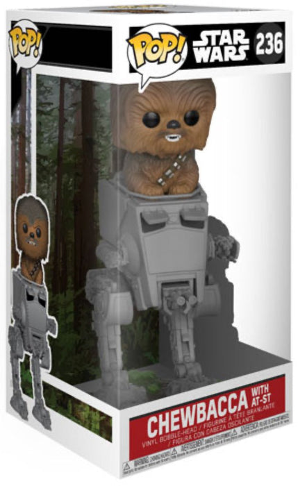 Star Wars: Chewbacca With AT-ST #236 - In Box - Funko Pop