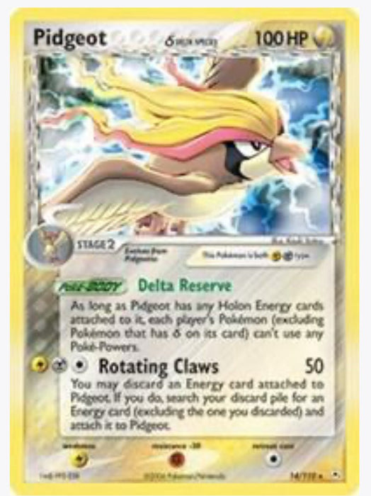 Pidgeot 14/110 (Delta Species) - Holon Phantoms (HP) - Near Mint