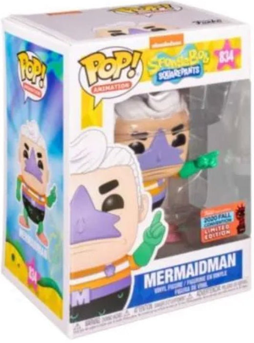 SpongeBob SquarePants: Mermaidman #834 (2020 Fall Convention Exclusive) - In Box - Funko Pop