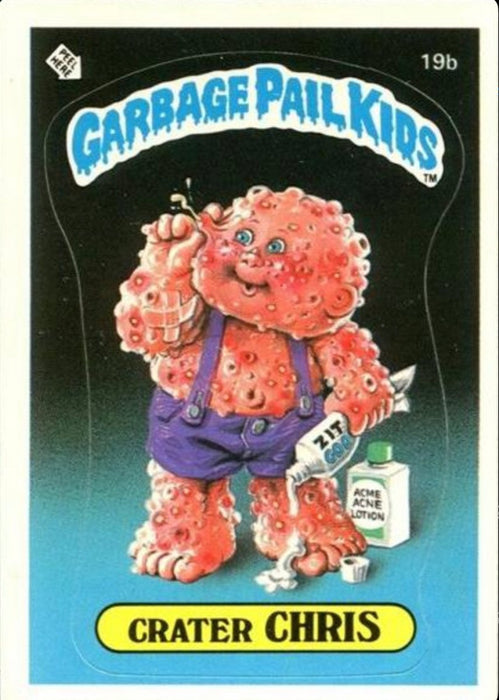 Crater CHRIS #19b 1985 - Garbage Pail Kids Singles