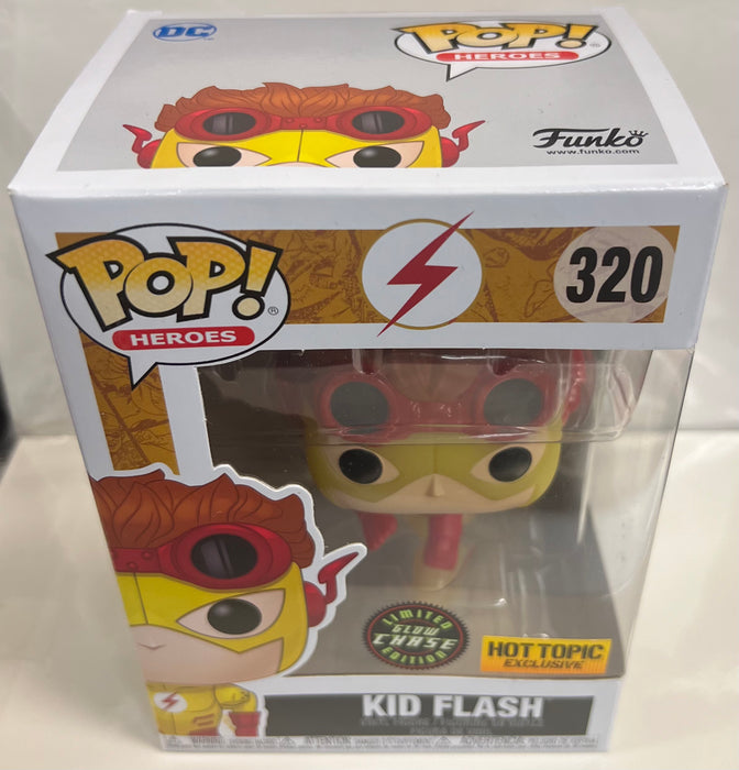 Kid Flash #320 (Hot Topic Exclusive) (Glow Chase) - With Box - Funko Pop