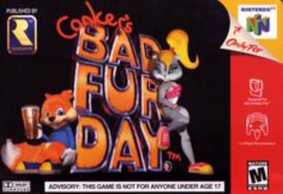 Conkers Bad Fur Day - Cart Only - Nintendo 64