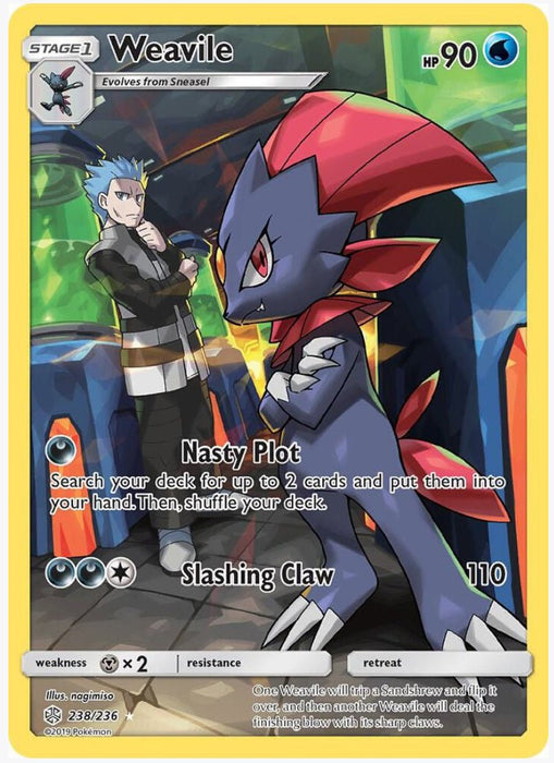 Weavile (Secret) 238/236 - SM - Cosmic Eclipse (SM12)