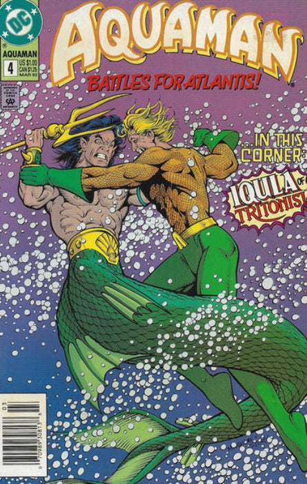 Aquaman #4 Newsstand Edition (1992)