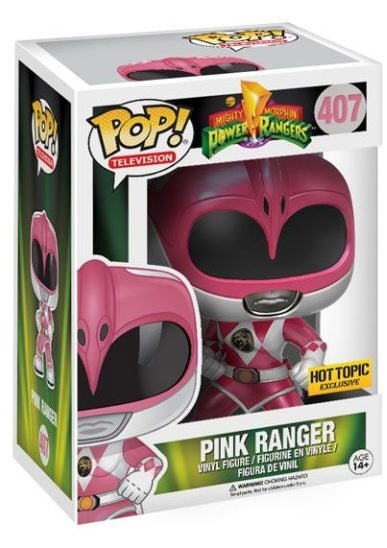 Mighty Morphin Power Rangers: Pink Ranger #407 (Hot Topic Exclusive) - With Box - Funko Pop