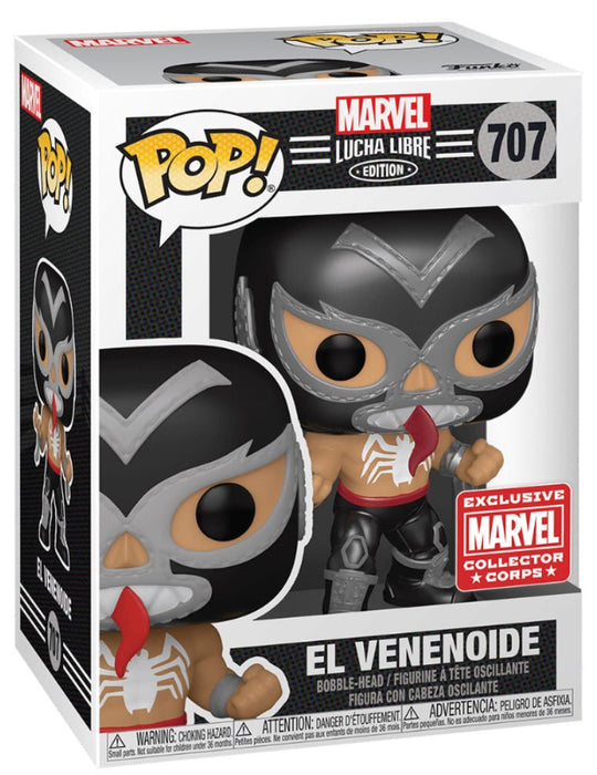 Marvel Lucha Libre: El Venenoide #707 (Marvel Collector Exclusive) - With Box - Funko Pop