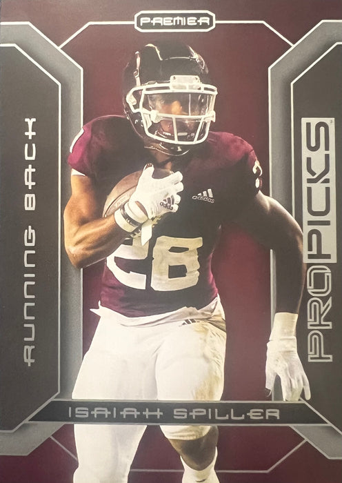 2022 Wild Card: Pro Picks: Isaiah Spiller (￼Maroon - Silver) #PP-25