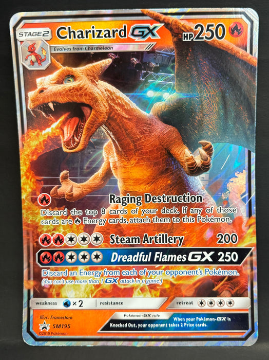 Charizard GX - SM195 (SM Black Star Promo) - Jumbo Cards (PR) - Lightly Played