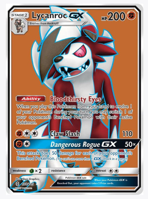 Lycanroc GX (Full Art) - SM - Guardians Rising (SM02)