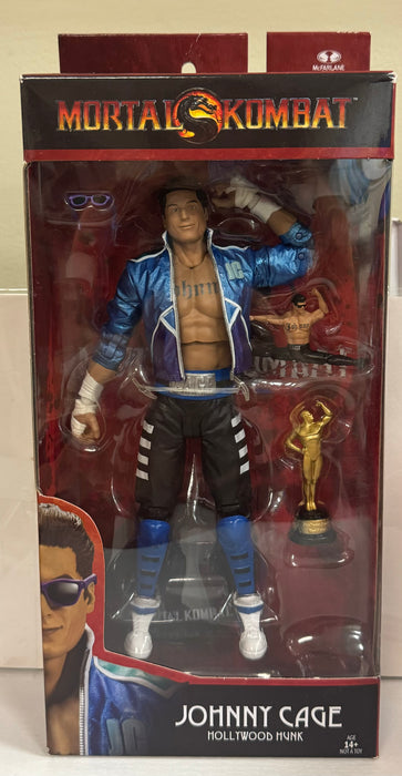 Mortal Kombat: Johnny Cage Hollywood Hunk Action Figure - New - Collectible