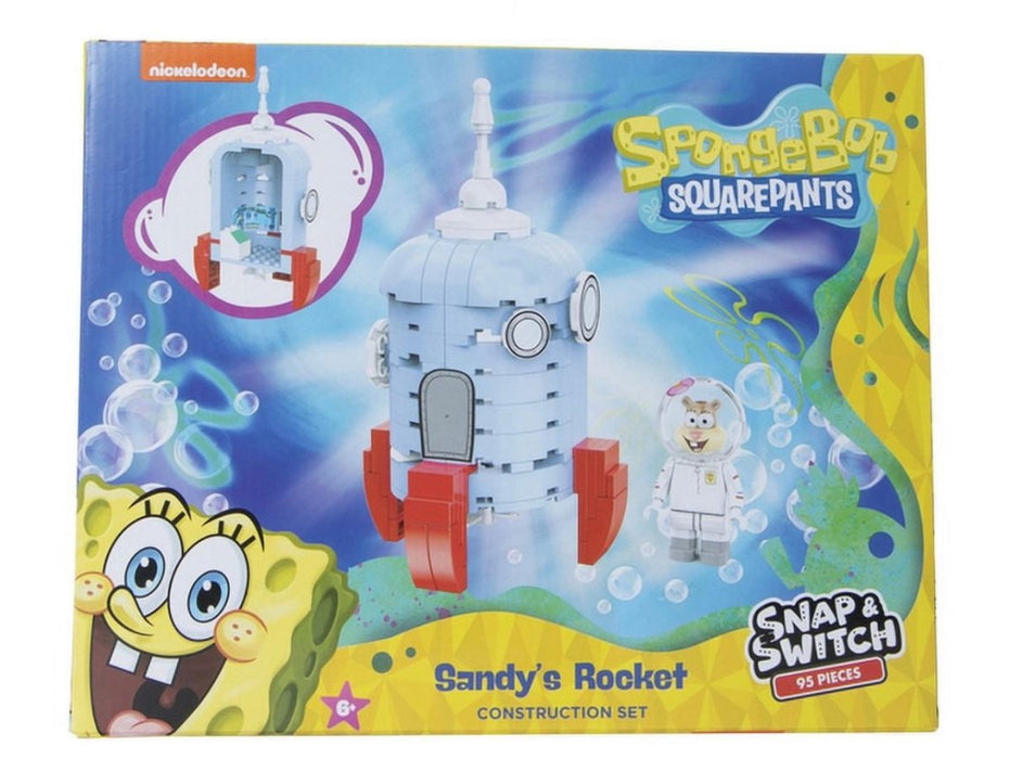 SpongeBob SquarePants Construction Set: Sandy’s Rocket 95 pieces - New - Toys And Collectibles