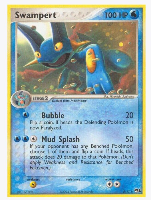 Swampert 5/17 (Holo) - POP Series 1 (POP) - Lightly Played