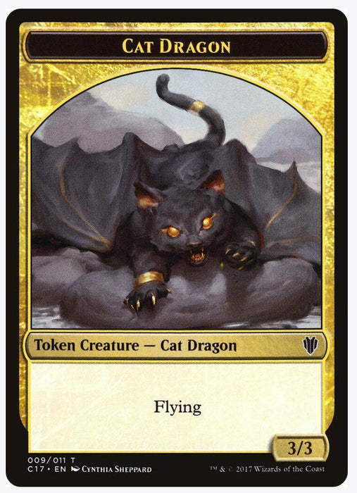 Cat Dragon // Dragon (006) Double-Sided Token - Commander 2017 (C17)