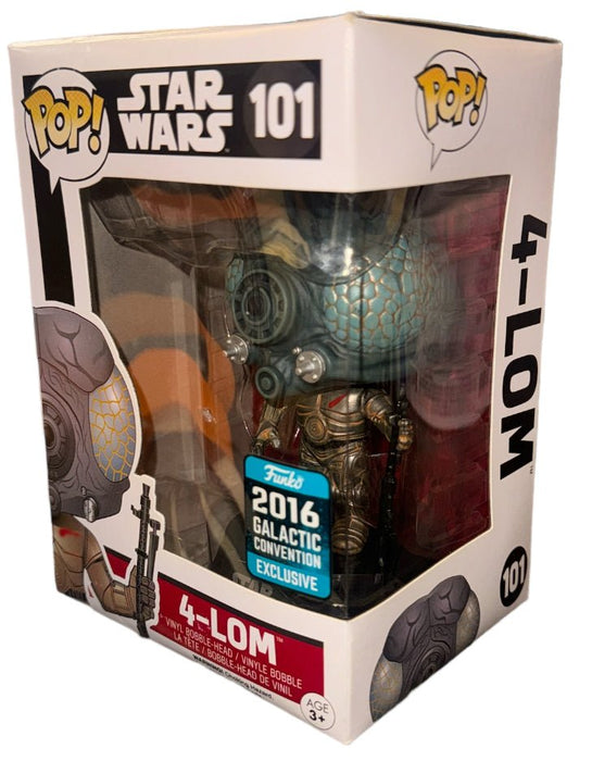 Star Wars: 4-LOM #101 (2016 Galatic Convention Exclusive) - With Box - Funko Pop