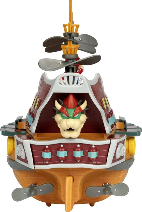 Super Mario Deluxe Bowser's Air Ship Playset with Mario Action Figure (New) - Toys