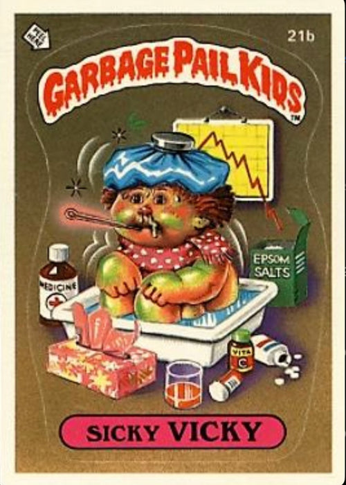 Sicky VICKY #21b 1985 - Garbage Pail Kids Singles