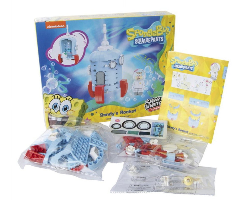 SpongeBob SquarePants Construction Set: Sandy’s Rocket 95 pieces - New - Toys And Collectibles