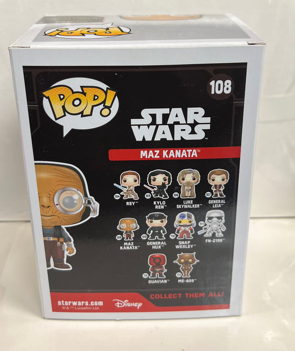 Star Wars: Maz Kanata #108 - With Box - Funko Pop