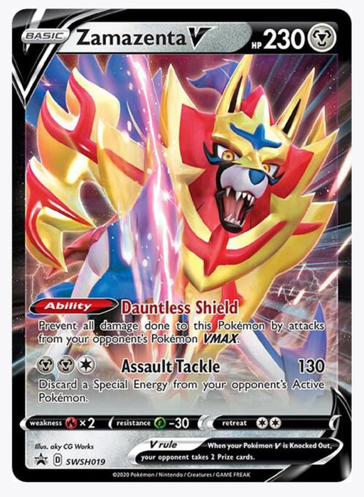 Zamazenta V - SWSH019 - SWSH: Sword & Shield Promo Cards (SWSD)