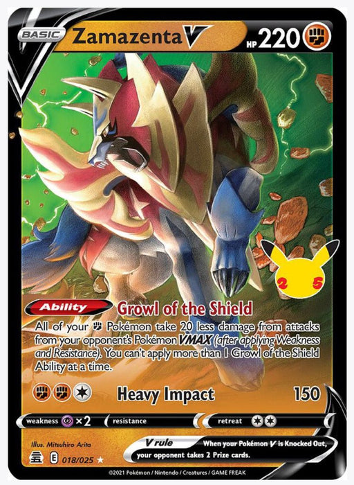 Zamazenta V 018/025 - SWSH019 - SWSH: Sword & Shield Promo Cards (SWSD)