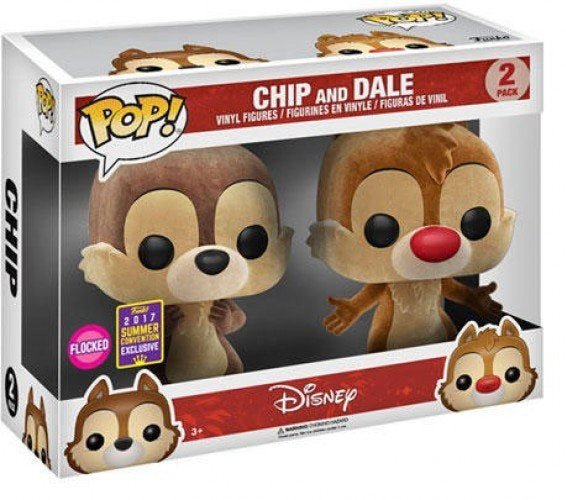 Disney: Chip And Dale (Flocked) (2017 Summer Convention Exclusive) - In Box - Funko Pop