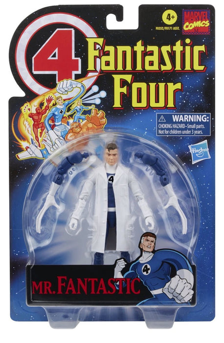 Hasbro Marvel Legends Series Retro Fantastic Four Mr.Fantastic Action Figure - New - Toys And Collectibles