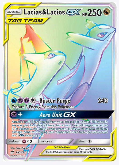 Latias & Latios GX (Secret) - SM - Team Up (SM9) - Near Mint